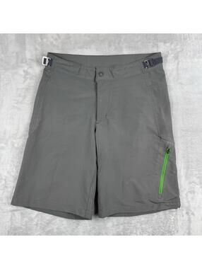 MEC Hiking Trail Shorts Gray Adjustable Waist Outdoor Size 32 technical gorpcore